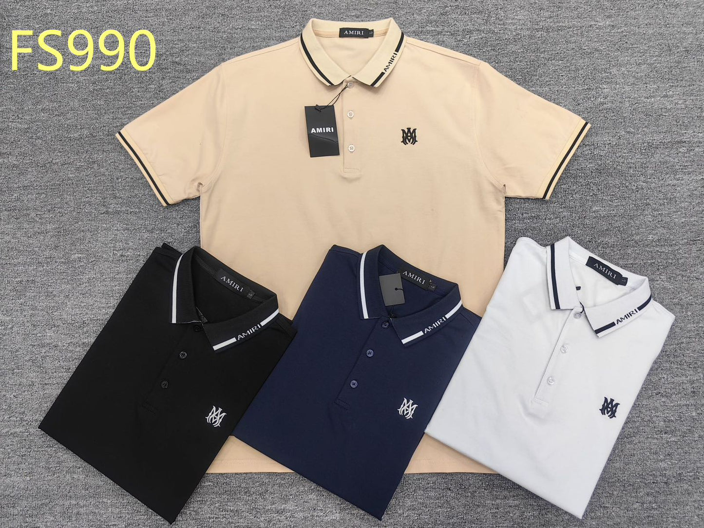 Men’s Premium Contrast Collar Polo Shirt – FS990