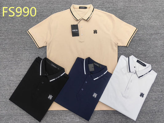 Men’s Premium Contrast Collar Polo Shirt – FS990