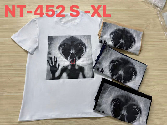 NT-452 Alien Graphic Print Jersey – Trendy Streetwear Tee