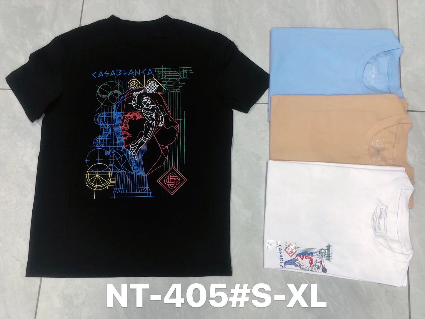 NT-405 Casablanca Graphic Jersey – Artistic Streetwear Tee