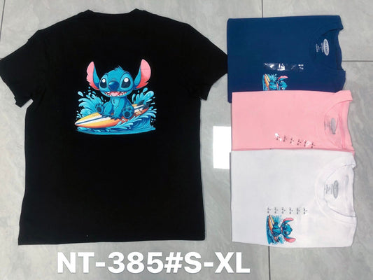 NT-385 Stitch Surf Graphic T-Shirt – S-XL