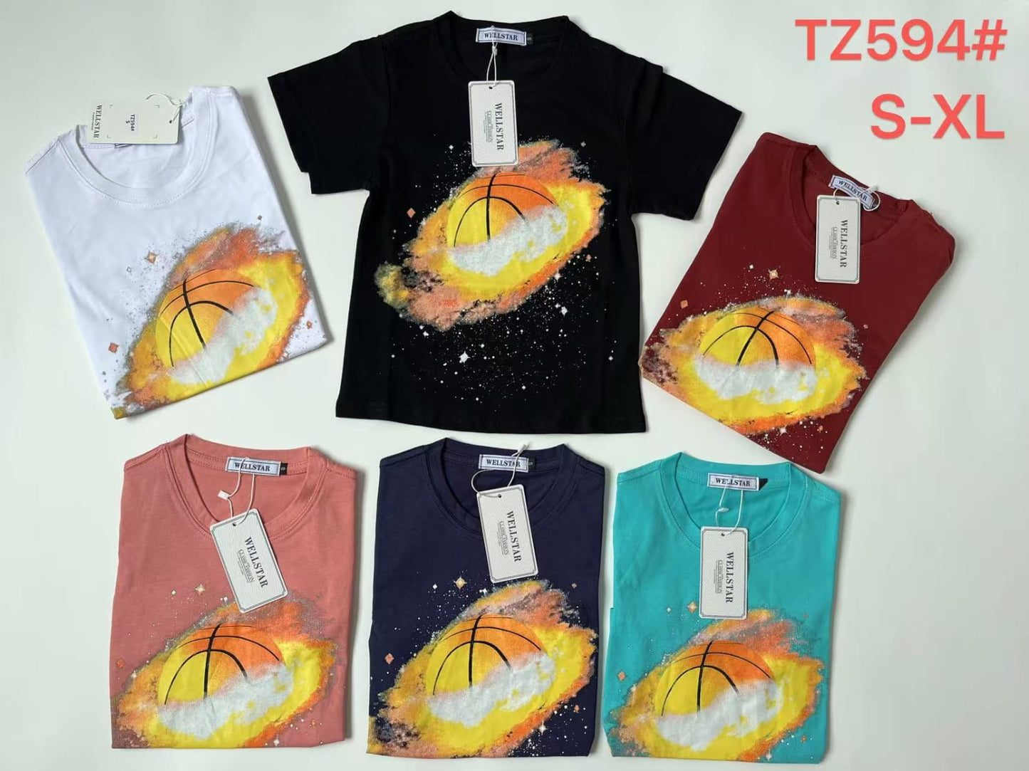 Unisex Basketball Splash Graphic T-Shirt