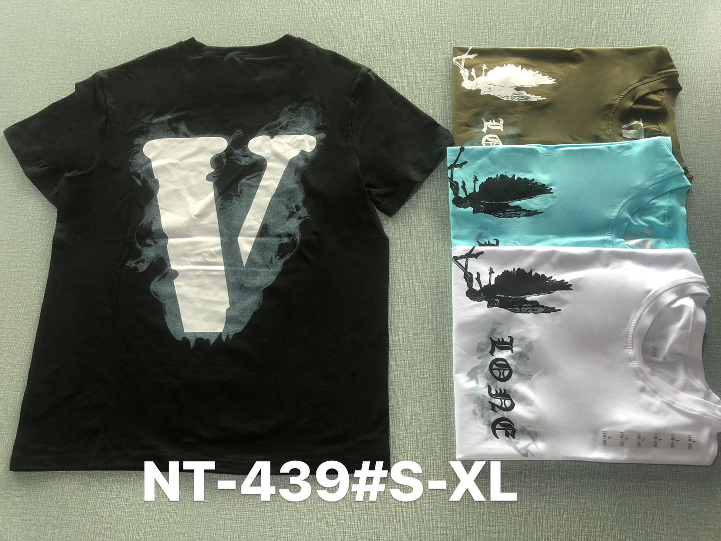 Graphic Print Round Neck T-Shirt NT-439