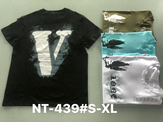 Graphic Print Round Neck T-Shirt NT-439