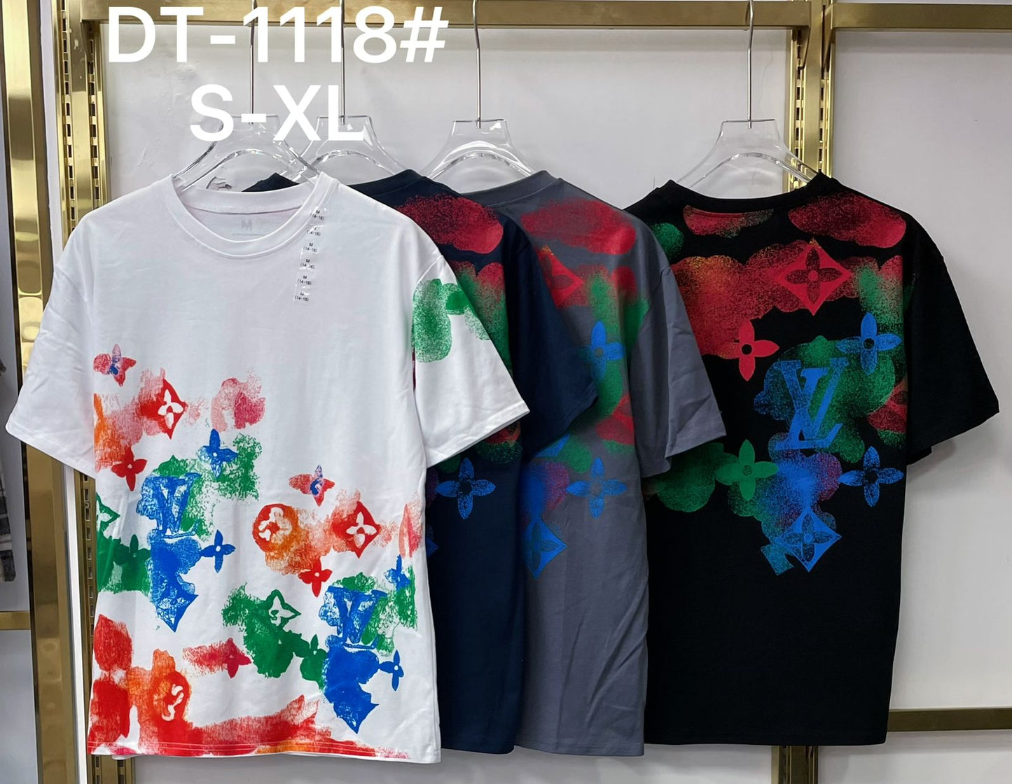 Multicolor Splash Print T-Shirt – DT-1118#