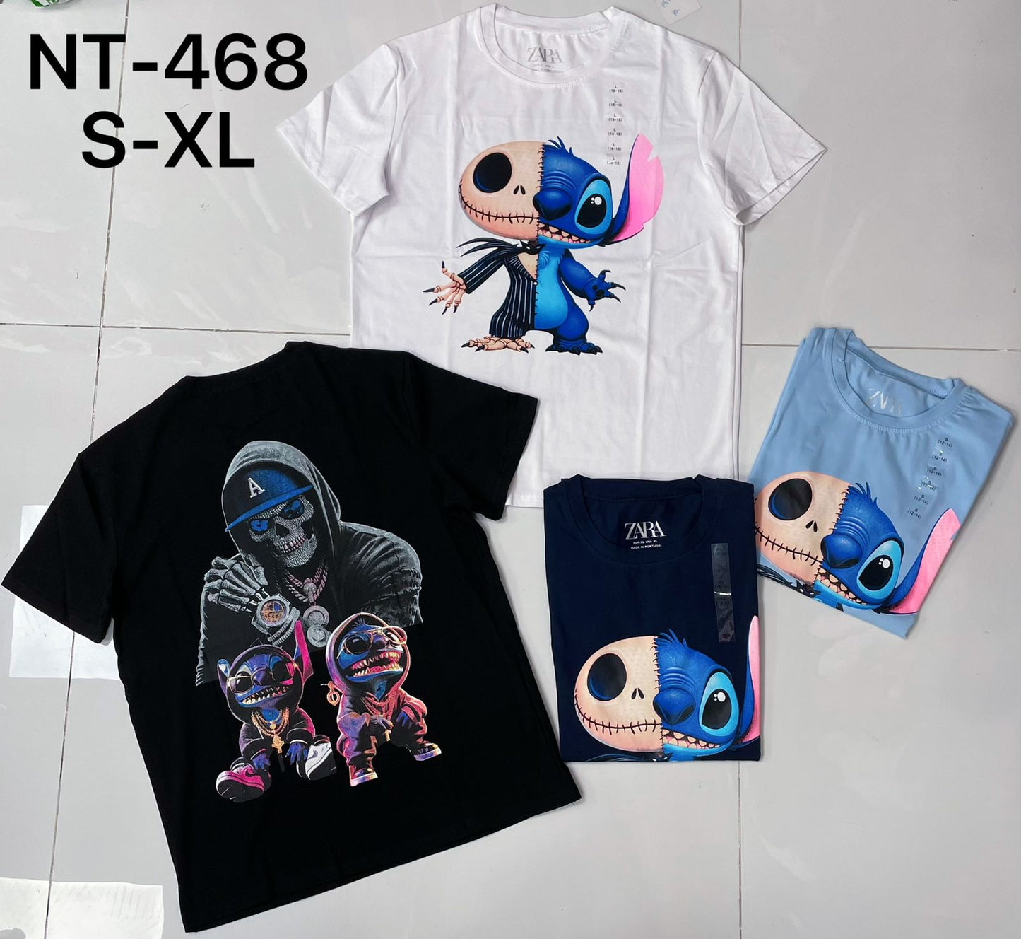NT-468 | Trendy Cartoon Graphic T-Shirt