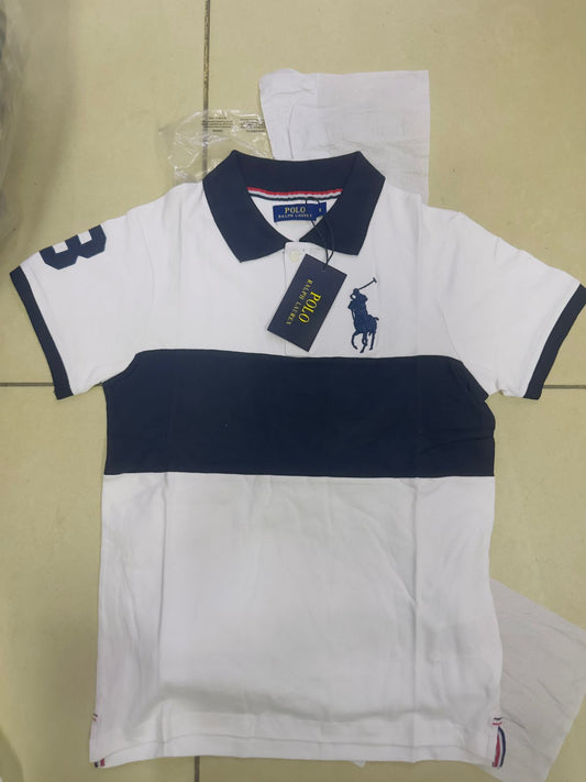 Men’s Navy & White Polo