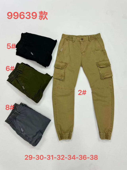 Men’s Slim Fit Cargo Jogger Pants – Style 99639