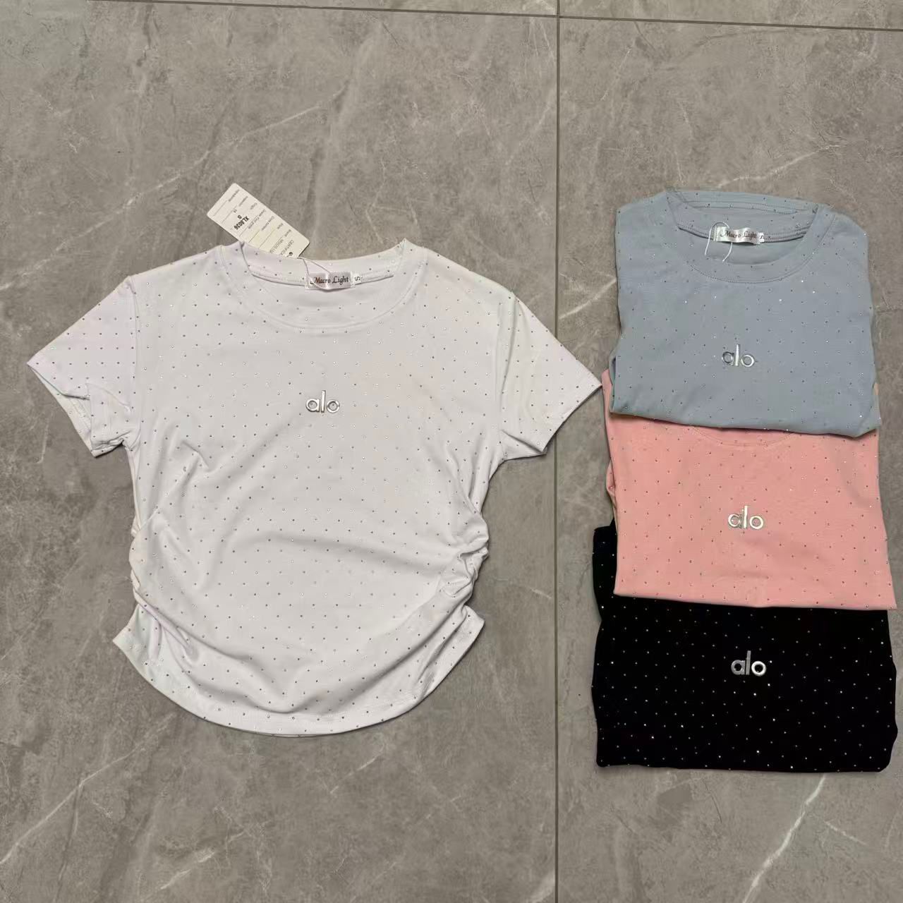 Alo Minimal Studded Tee – Soft Casual Fit