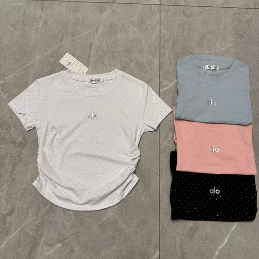 Alo Minimal Studded Tee – Soft Casual Fit