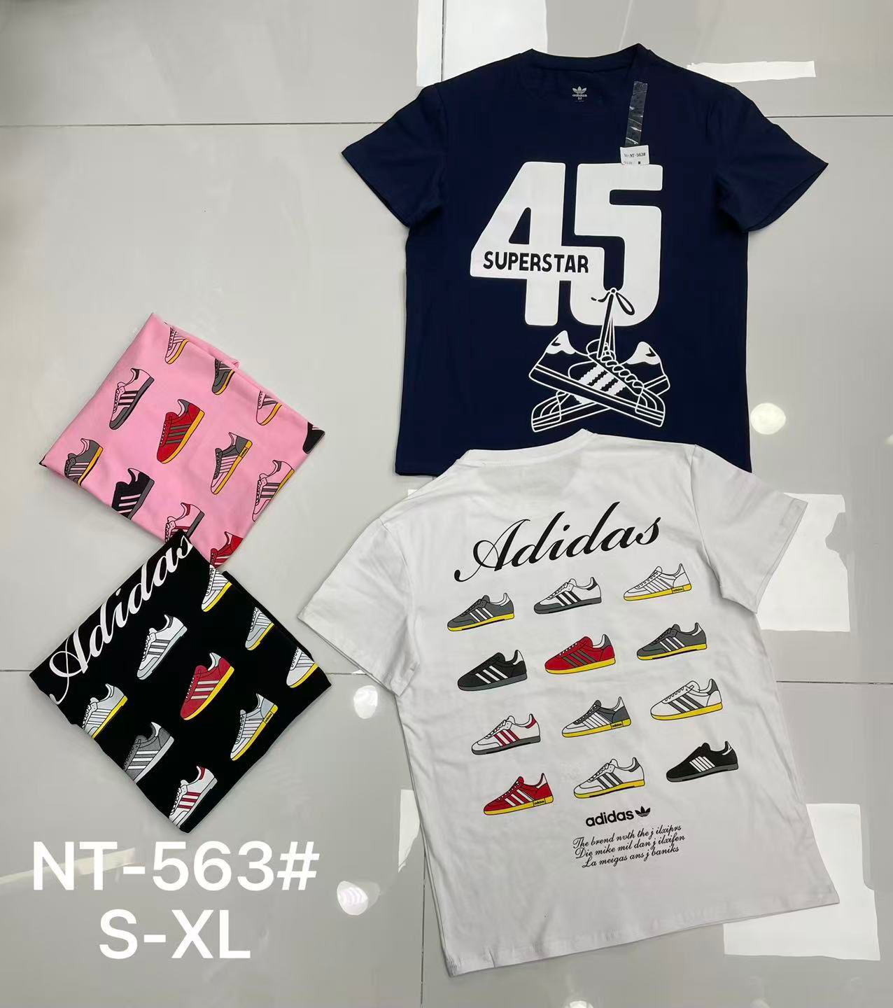 Adidas Superstar 45 Sneaker Print T-Shirt | NT-563