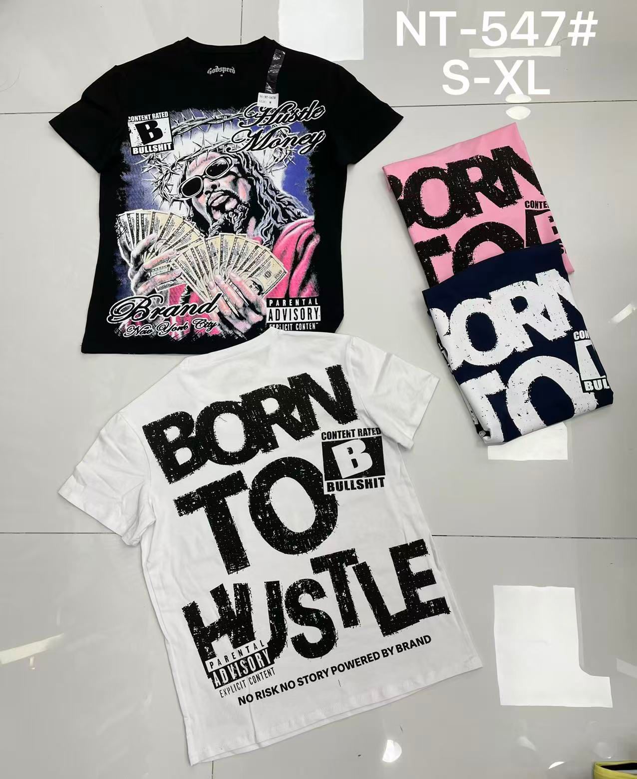 Godspeed Born to Hustle No Risk No Story T-Shirt