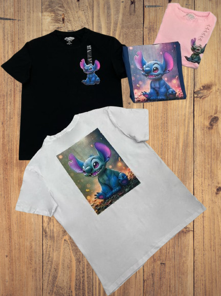 Cute Stitch Galaxy Glow Tee – NT390