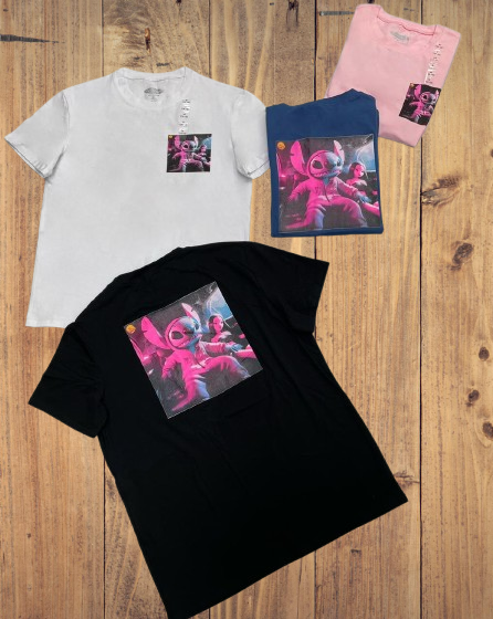 Stitch Neon Vibe Graphic Tee – NT391