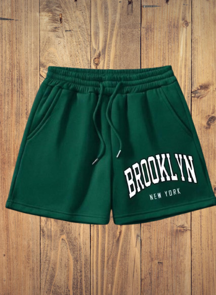 Brooklyn New York Green Casual Shorts
