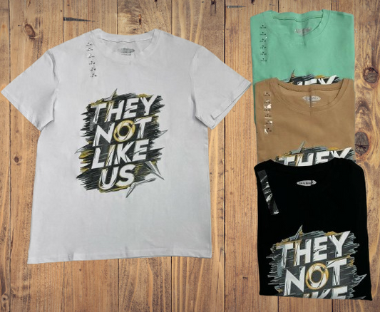 “They Not Like Us” Bold Street Graphic T-Shirt – NT-378
