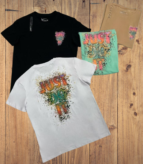 Nike "Just Do It" Splatter Print Graphic T-Shirt – NT-379