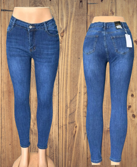 Women’s Skinny Fit Jeans – Mid Blue Denim (Code: M769)