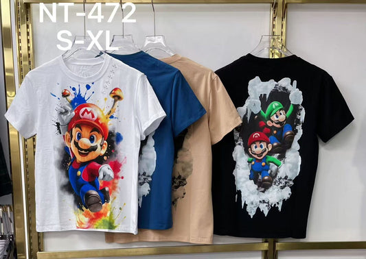 Super Mario Graphic T-Shirt – NT-472# (S-XL)