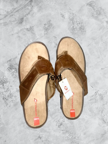 Merrell 2616 Men's Classic Suede Flip Flop Sandal - Tan Brown
